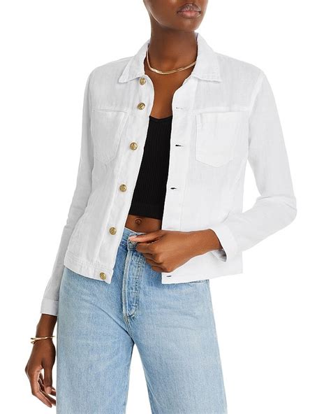 L'AGENCE Celine Slim Femme Linen Jacket 